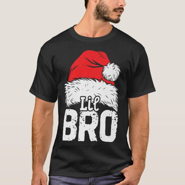 Little Brother Santa Christmas Family Matching Chr T-Shirt (Front)