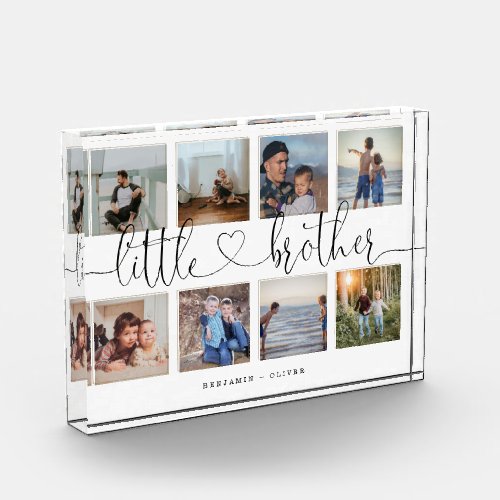 Little Brother Script Brothers Gift Photo Collage
