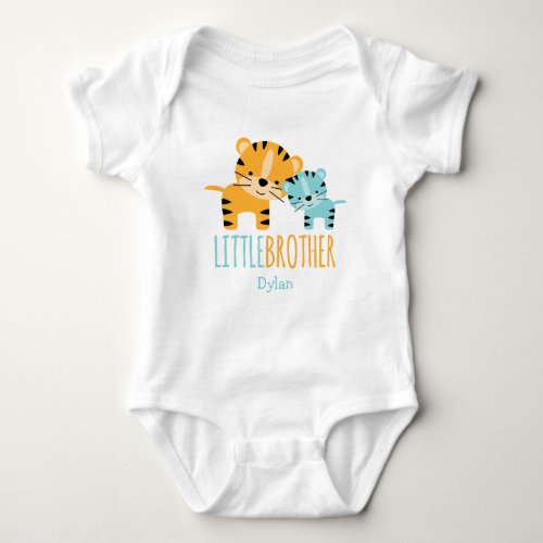 Little Brother Tiger Baby Bodysuit
