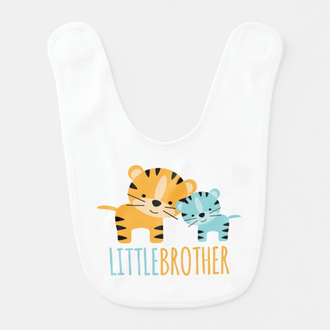 Little Brother Tigers Bib (Front)