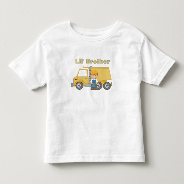 Little Brother Truck Driver Toddler T-shirt (Front)