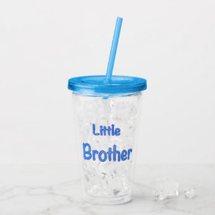Little Brother Typography Acrylic Tumbler
