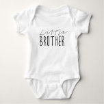 Little Brother Typography Baby Bodysuit at Zazzle