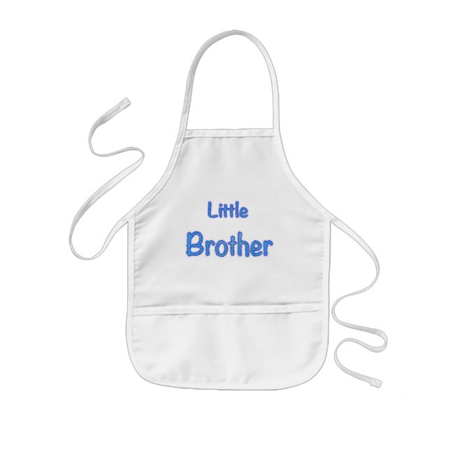 Little Brother Typography Kids' Apron (Front)