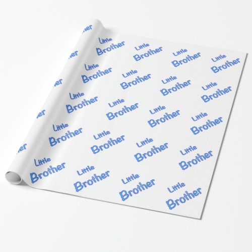 Little Brother Typography Wrapping Paper