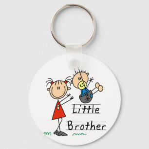 Little Brother with Big Sister Tshirts Keychain