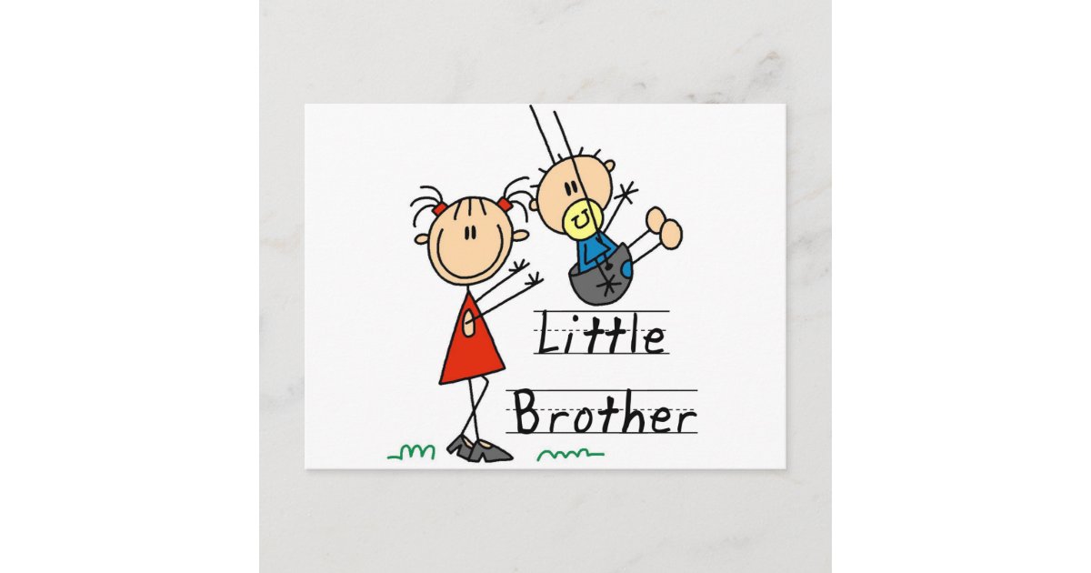 Little Brother With Big Sister Tshirts Postcard Zazzle