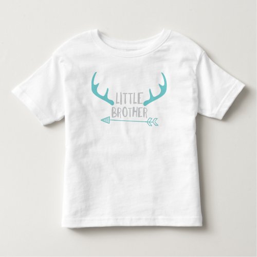 Little Brother Younger Brother Antlers Arrow Toddler T_shirt