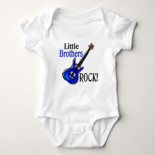 Little Brothers Rock! Baby Bodysuit