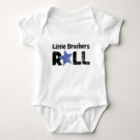 Little Brothers Roll Baby Bodysuit