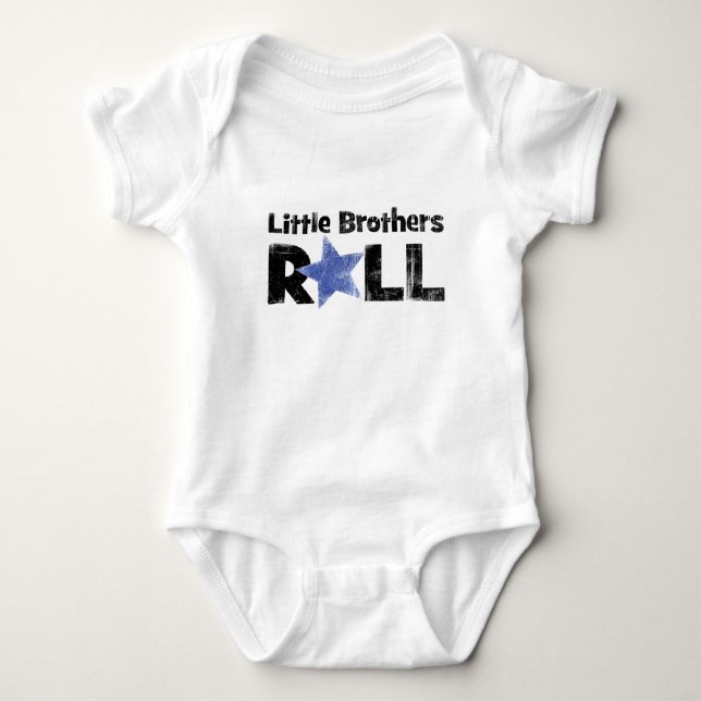 Little Brothers Roll Baby Bodysuit (Front)