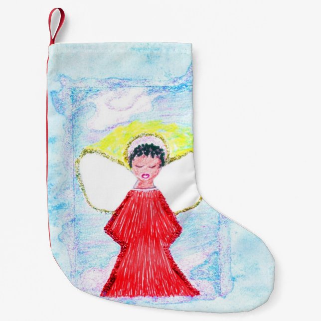 "Little Brown Angel" stocking (Front)