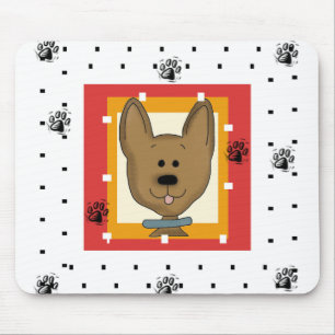 Little Brown Doggie Mouse Pad