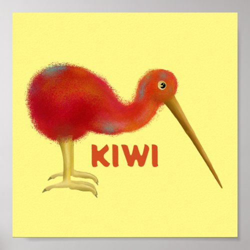 Little brown kiwi poster