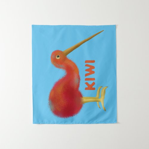 Little brown kiwi tapestry