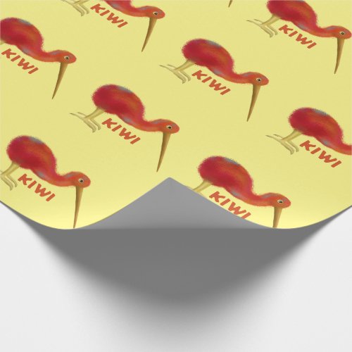 Little brown kiwi wrapping paper