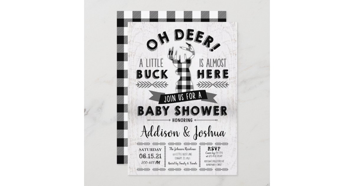 Fishing baby shower, boy rustic Reel excited Invitation