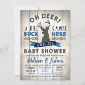 Little Buck Deer Baby Shower Invitation (Front)