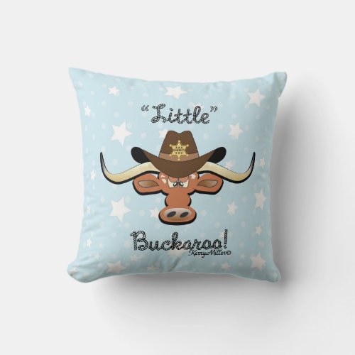 Little Buckaroo Throw Pillow