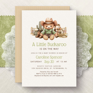 Little Buckaroo Western Gender Neutral Baby Shower Invitation