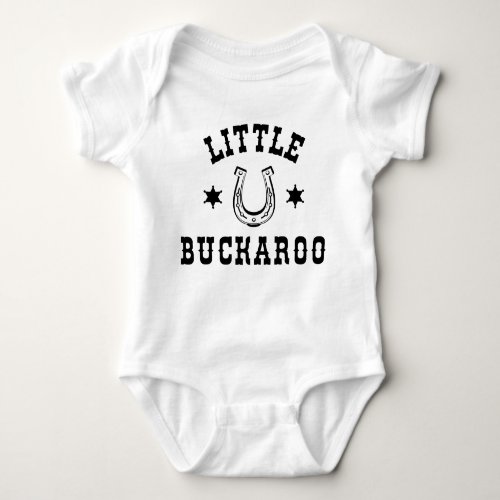 Little Buckaroo Western Themed Cowboy Rodeo Baby Bodysuit