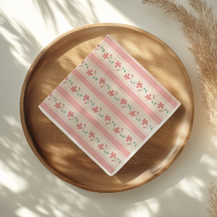Little Bud Floral Hand Lettering Baby Shower Napkins