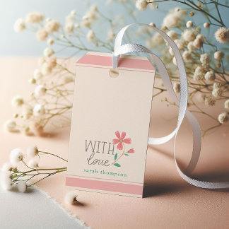 Little Bud Floral Hand Lettering Gift Tags