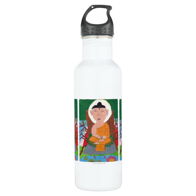 Little Buddha Stainless Steel Water Bottle (Front)