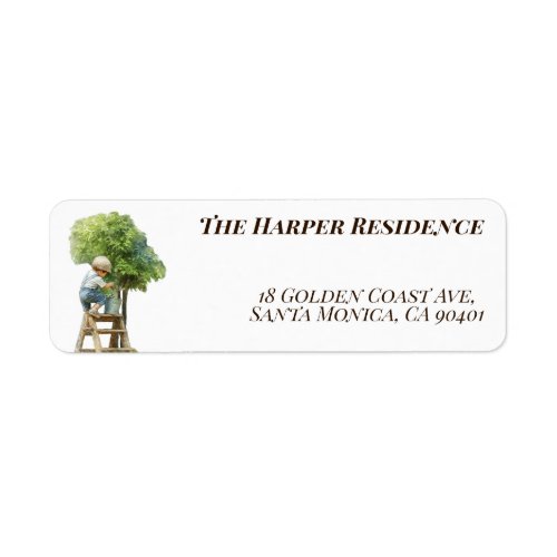 Little Budding Gardener Customizable Label