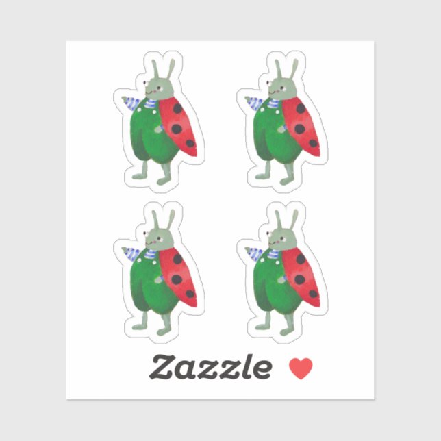 "Little Buddy Beetle Sticker" Sticker (Sheet)