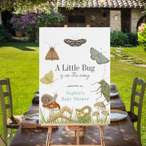 Little Bug Insects Mushroom Baby Shower Welcome