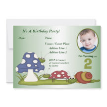Little Bugs Custom Birthday Party Invitation