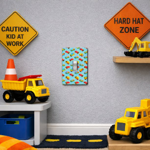 Little Builder Colorful Cars & Construction Trucks Light Switch Cover