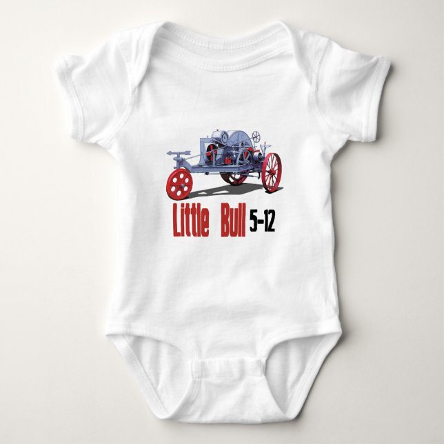 Little Bull Tractor Baby Bodysuit (Front)