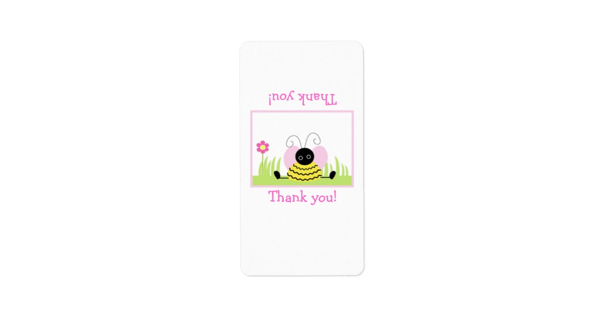 Little Bumble Bee Hershey Mini Wrapper Template Label | Zazzle.com