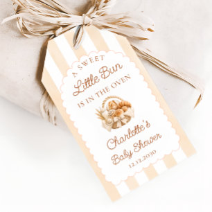 Little Bun in the Oven Baby Shower Thank You Gift Tags