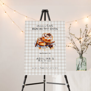Little Bun in the Oven Baby Shower Welcome Sign