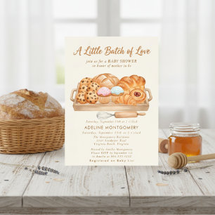 Little Bun in the Oven Bakery Baby Shower Invitation
