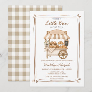 Little Bun in the Oven Baking Baby Shower Invitation