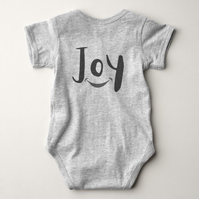 "Little Bundle of Joy: Adorable T-Shirt Baby Bodys Baby Bodysuit (Back)