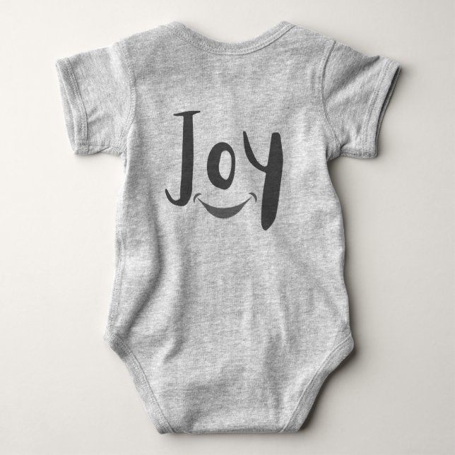 "Little Bundle of Joy: Adorable T-Shirt Baby Bodys Bodysuit (Back)