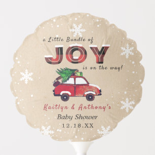 Little Bundle of Joy Christmas Baby Shower Balloon