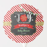 "Little Bundle Of Joy" Christmas Baby Shower Balloon<br><div class="desc">Celebrate in style with these trendy baby shower balloons. The design is easy to personalize with your own wording and your family and friends will be thrilled when they see these fabulous party balloons.</div>