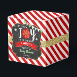 "Little Bundle Of Joy" Christmas Baby Shower Favor Boxes<br><div class="desc">Celebrate in style with these trendy favor boxes. The design is easy to personalize with your own wording and your family and friends will be thrilled when they receive this fabulous party favor boxes. Matching items can be found in the collection.</div>