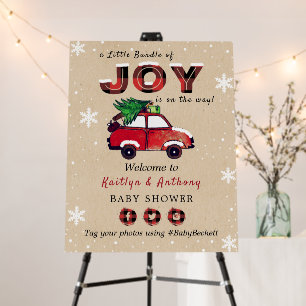 Little Bundle of Joy   Christmas Baby Shower Foam Board
