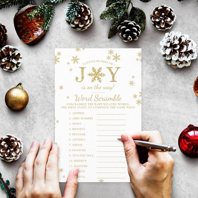 Little Bundle Of Joy Christmas Baby Shower Game (Creator Uploaded)