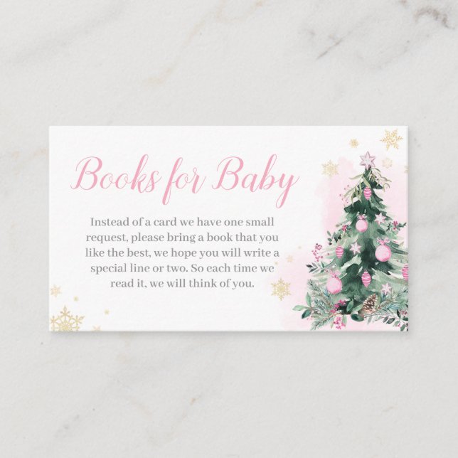 Little Bundle of Joy Christmas Books for Baby Enclosure Card (Front)