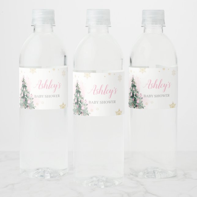 Little Bundle of Joy Christmas  Water Bottle Label (Bottles)