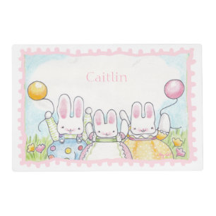 Little bunniesLaminated Placemat