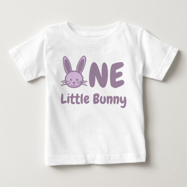 Little Bunny 1st Birthday Baby T-Shirt (Front)